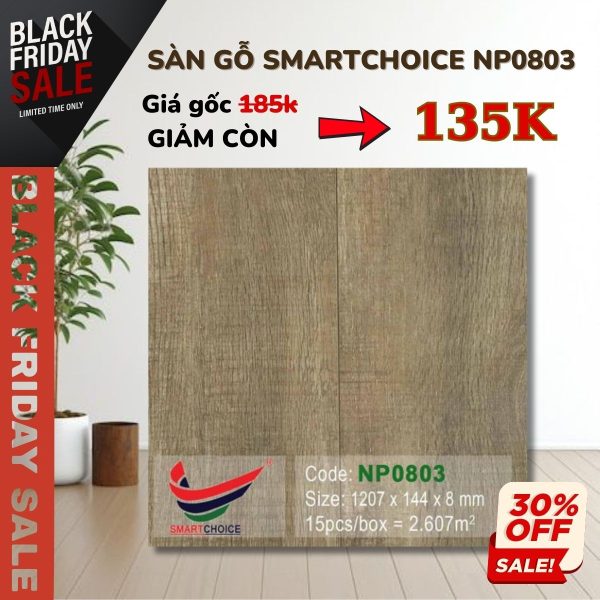 Sàn Gỗ Smatchoice NP0803 Khuyến Mãi