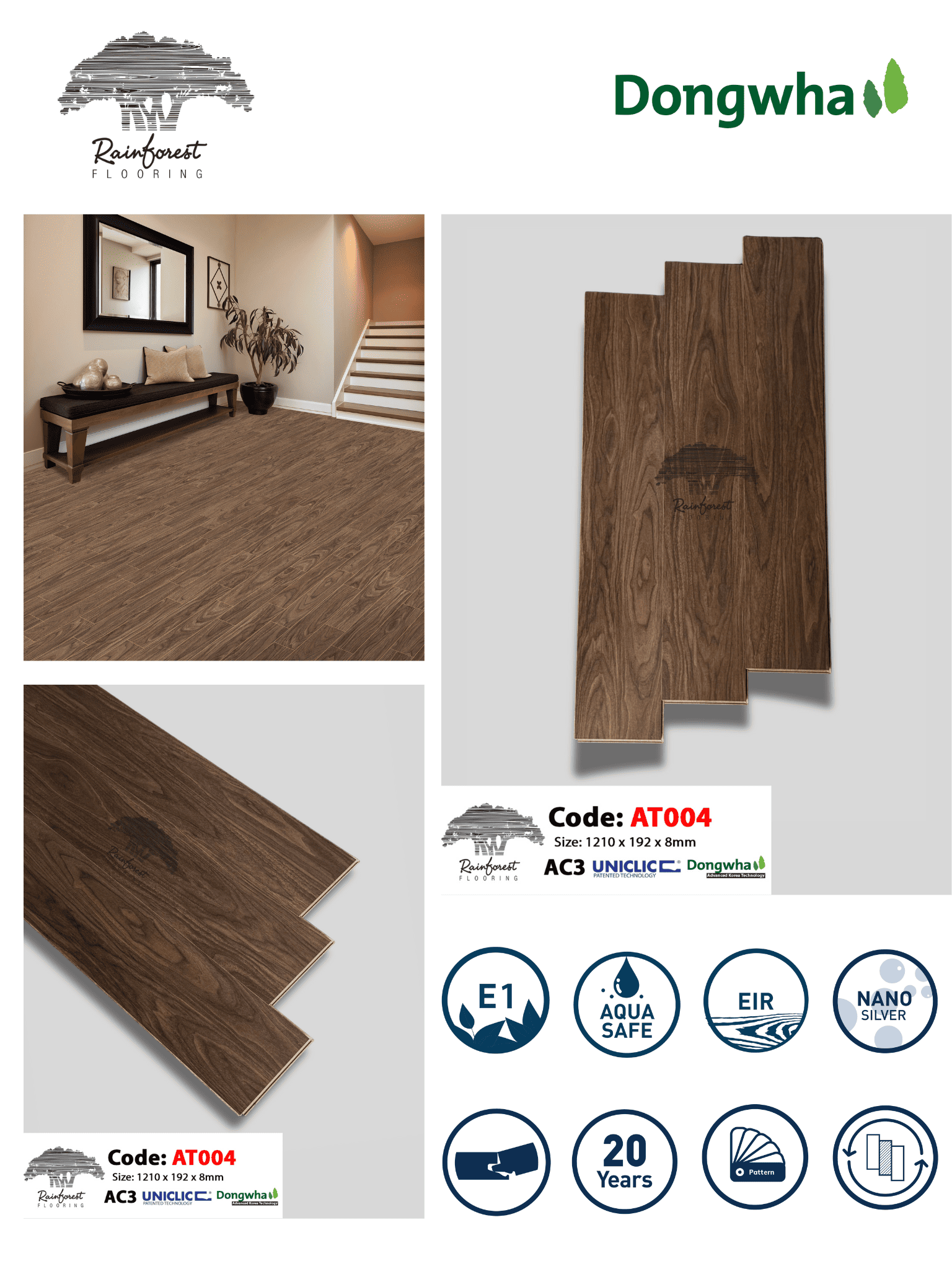 Sàn Gỗ Rainforest AT004 - Ảnh 2