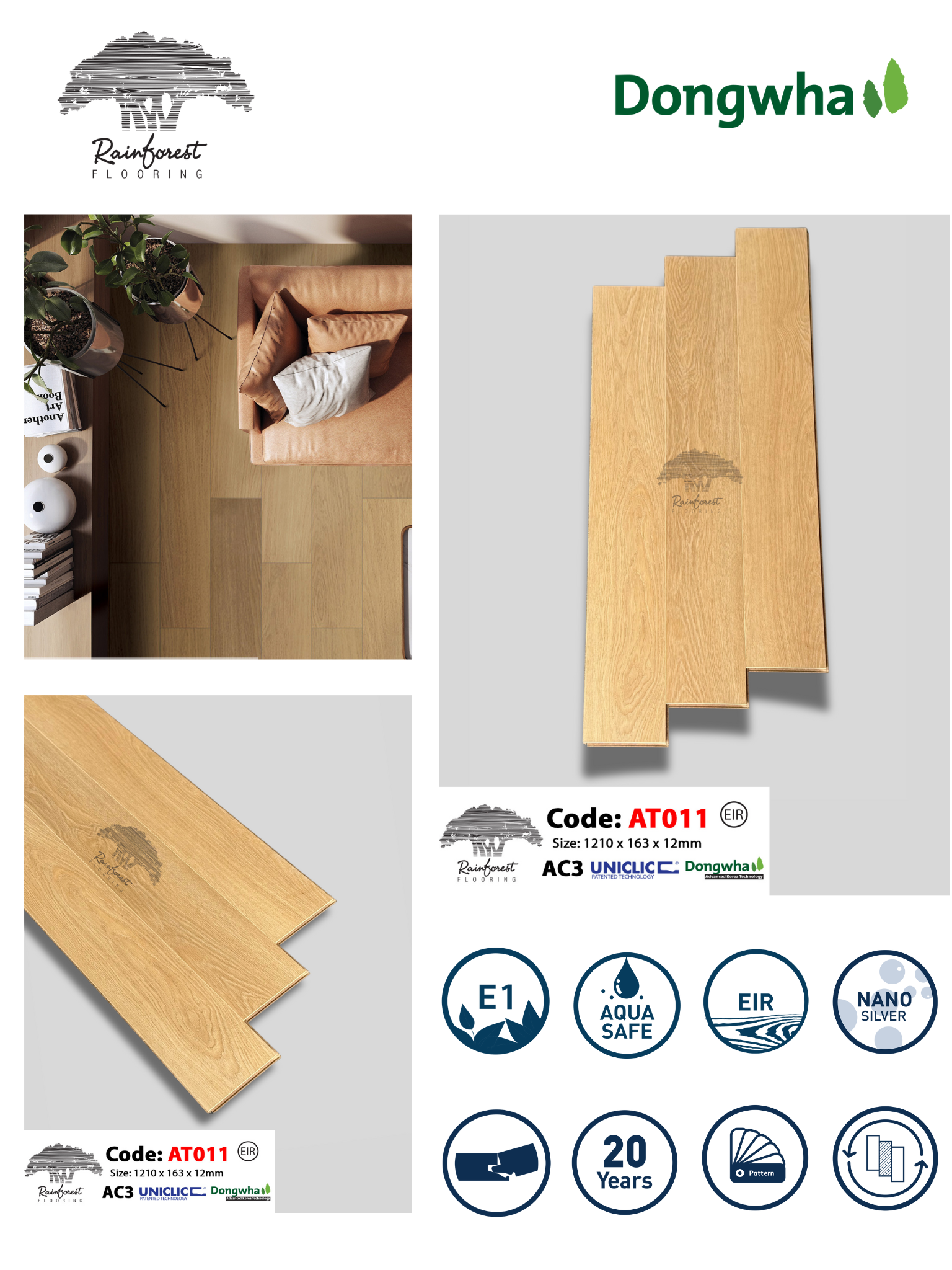 Sàn Gỗ Rainforest AT011 - Ảnh 2