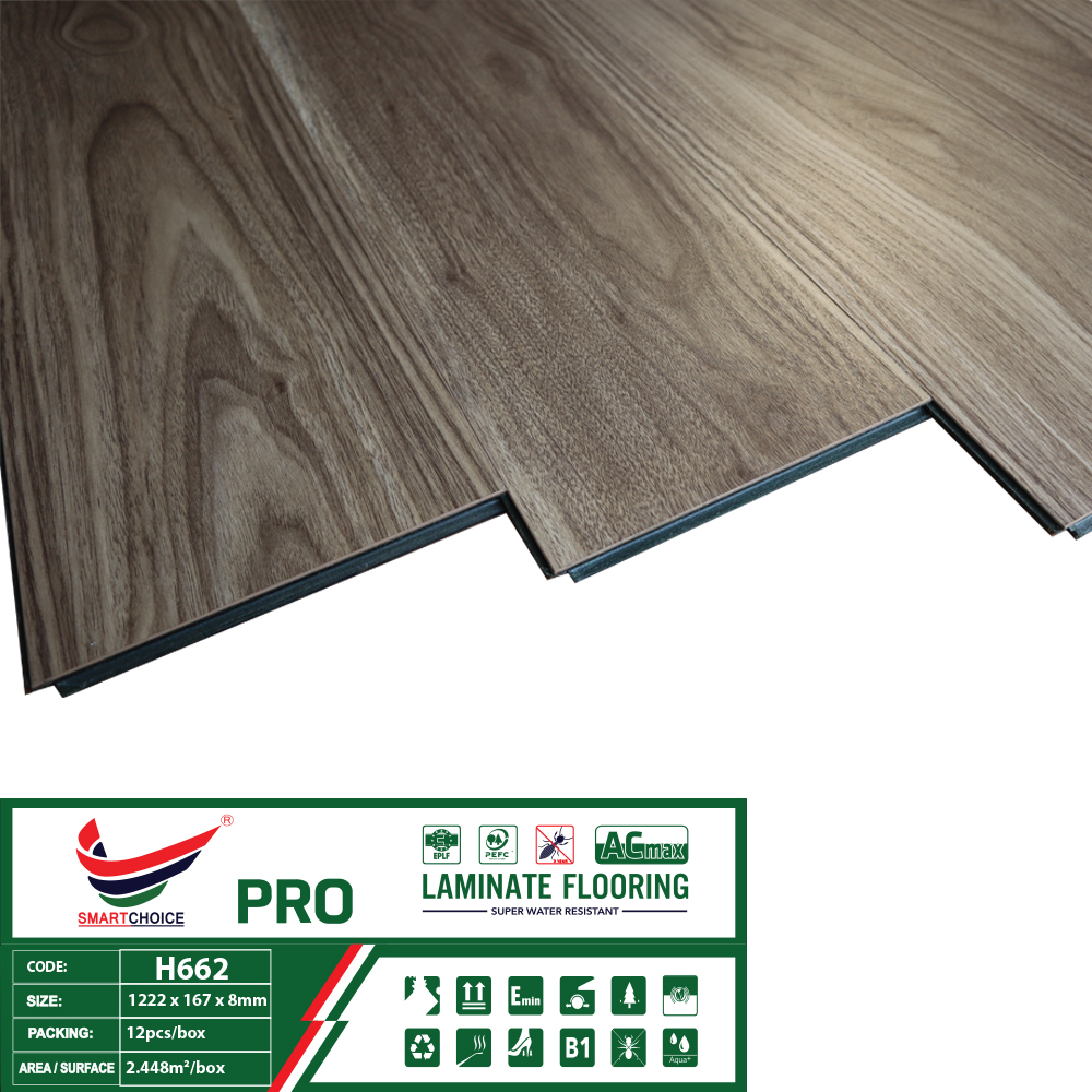Sàn Gỗ Cốt Xanh Smartchoice PRO 8mm H662 - Ảnh 2