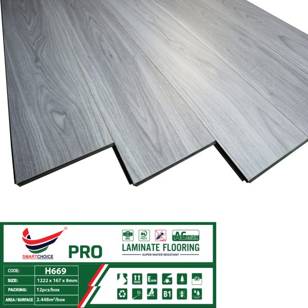 Alternative view of Sàn Gỗ Cốt Xanh Smartchoice PRO 8mm H669