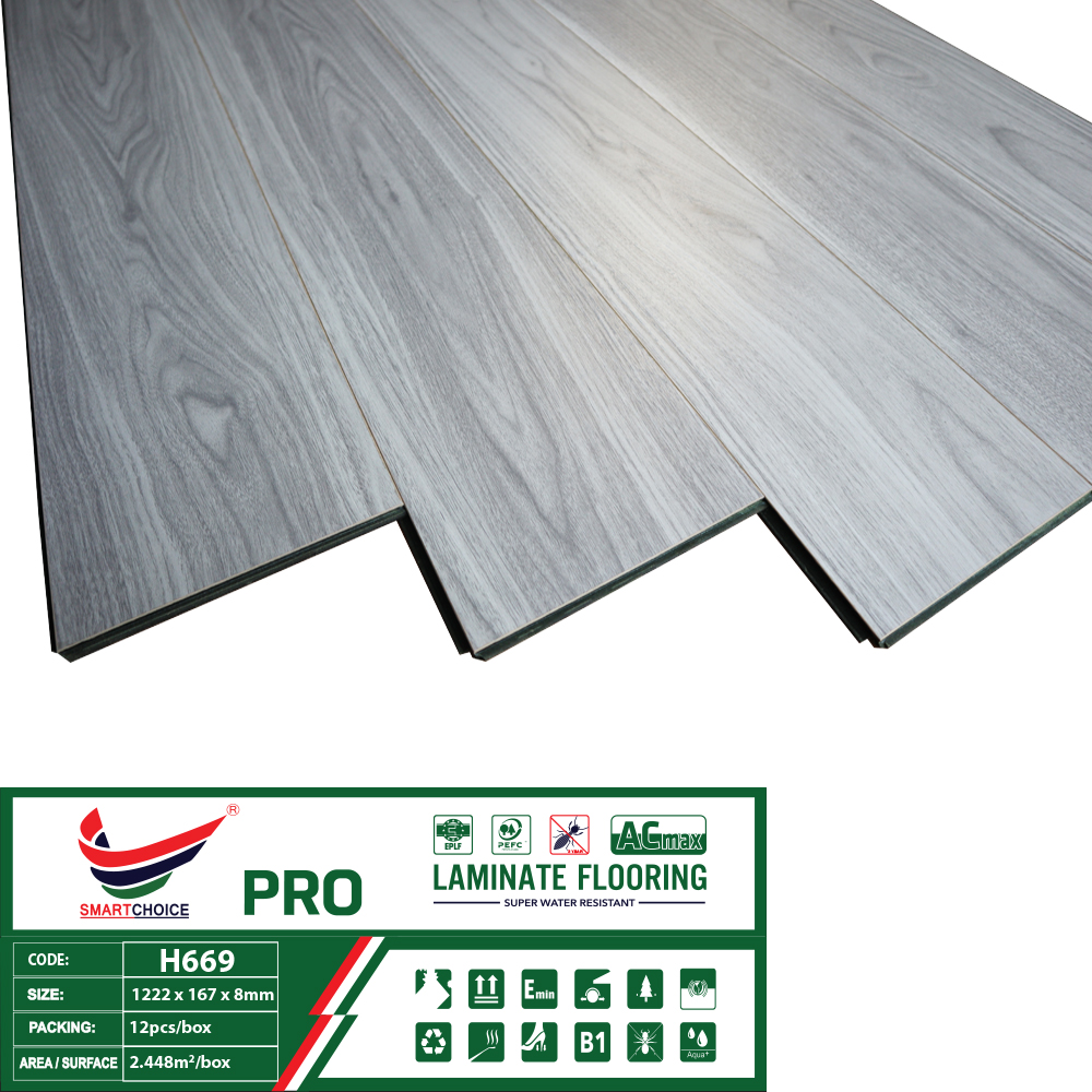 Sàn Gỗ Cốt Xanh Smartchoice PRO 8mm H669 - Ảnh 2