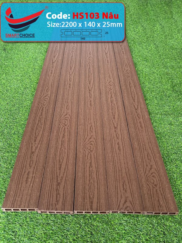 Alternative view of Sàn Gỗ Ngoài Trời HS103 Nâu