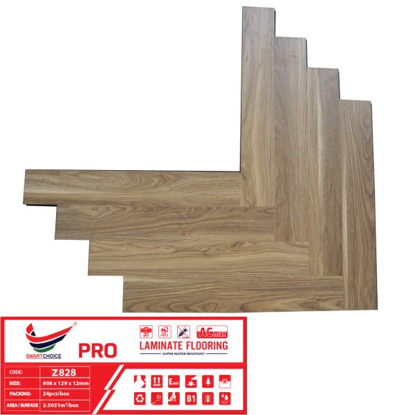 Alternative view of Sàn Gỗ Xương Cá Smartchoice PRO 12mm Z888