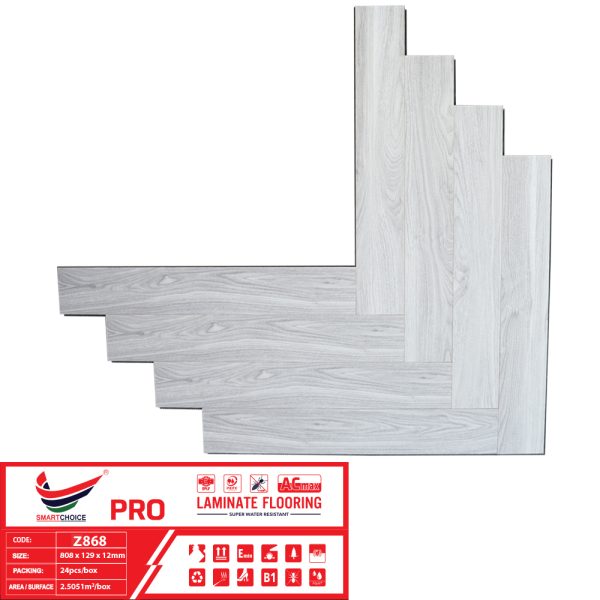 Alternative view of Sàn Gỗ Xương Cá Smartchoice PRO 12mm Z868